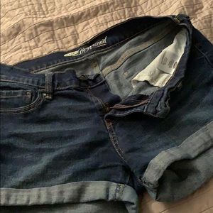 Old navy dark wash boyfriend shorts